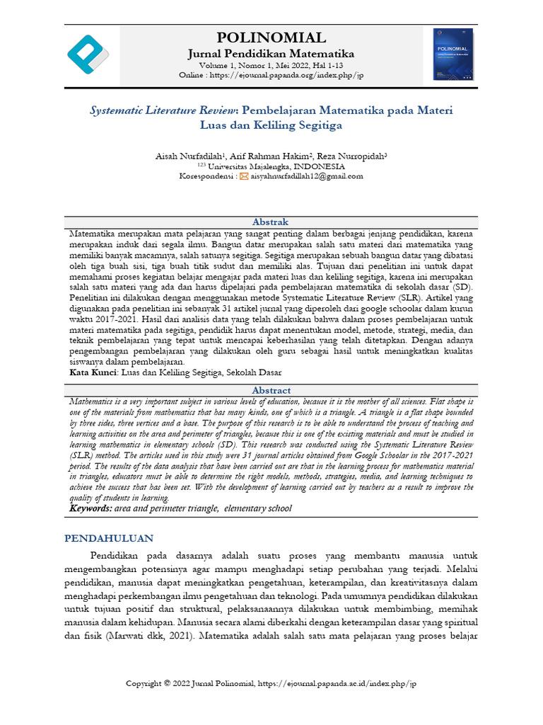 1 +Systematic+Literature+Review+Pembelajaran+Matematika+pada+Materi+ (1 ...