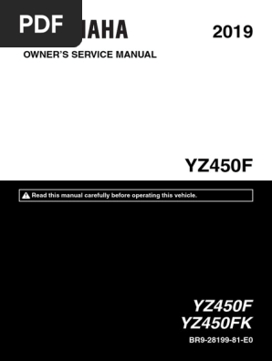 2019 Yamaha YZ450F 4-Stroke Motorcycles | PDF | Electrical