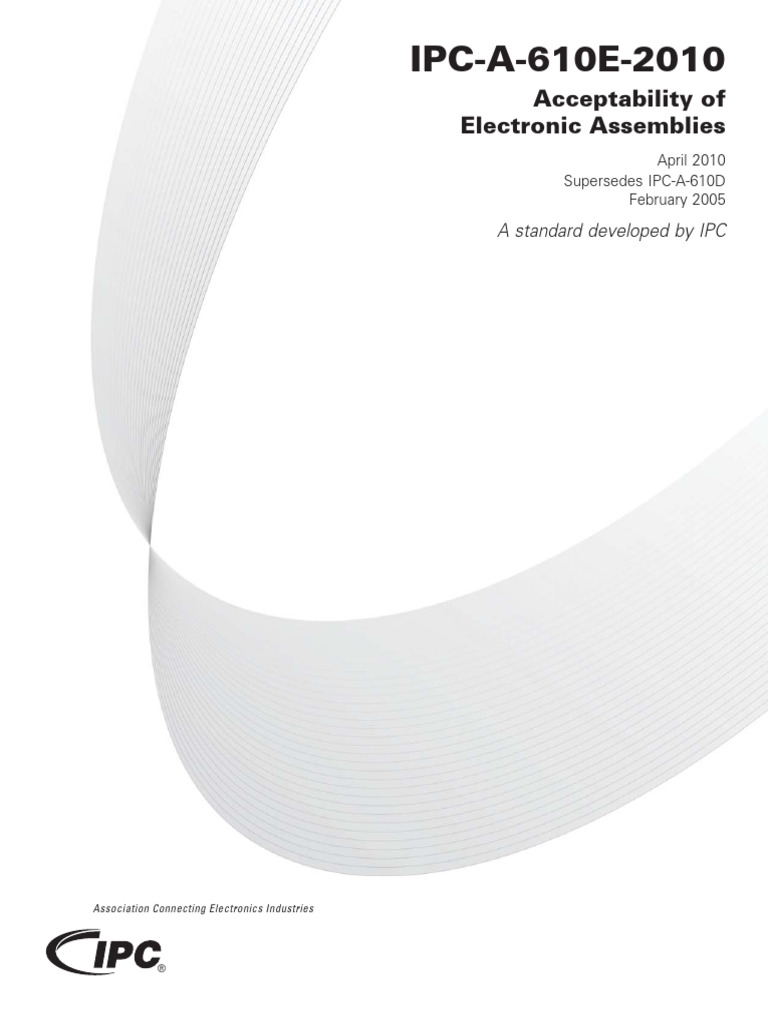 IPC-A-610E: Electronic Assembly Standards | PDF | Electrical Connector ...