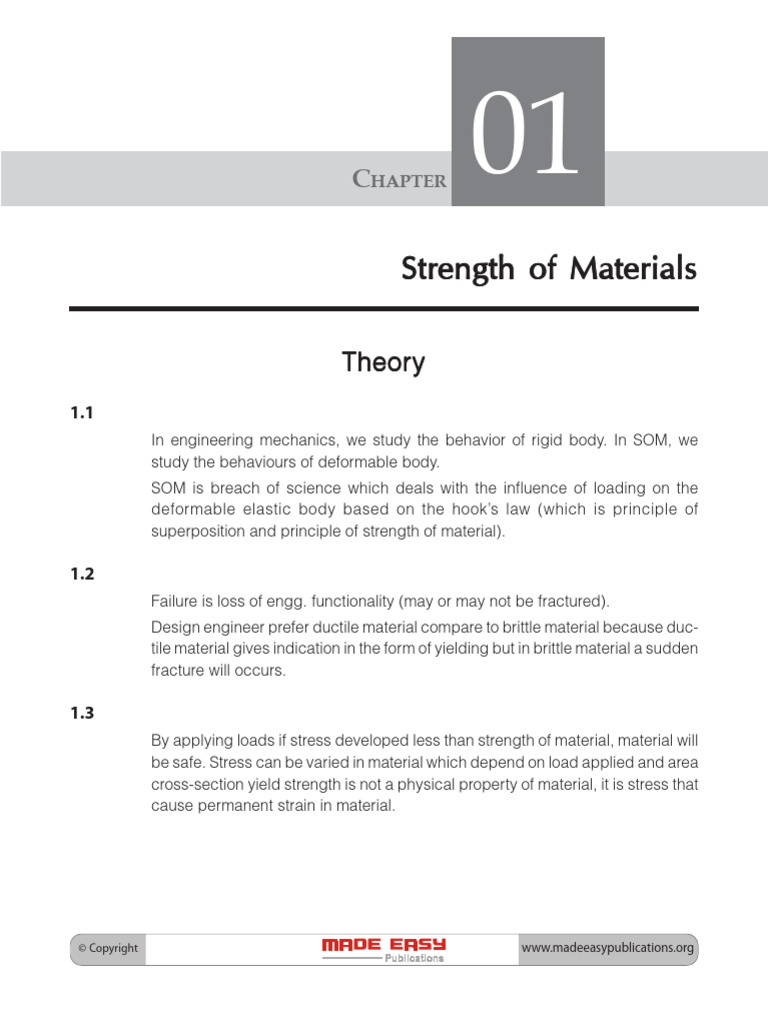 4627160SOM Theory Notes | PDF | Ductility | Deformation (Engineering)