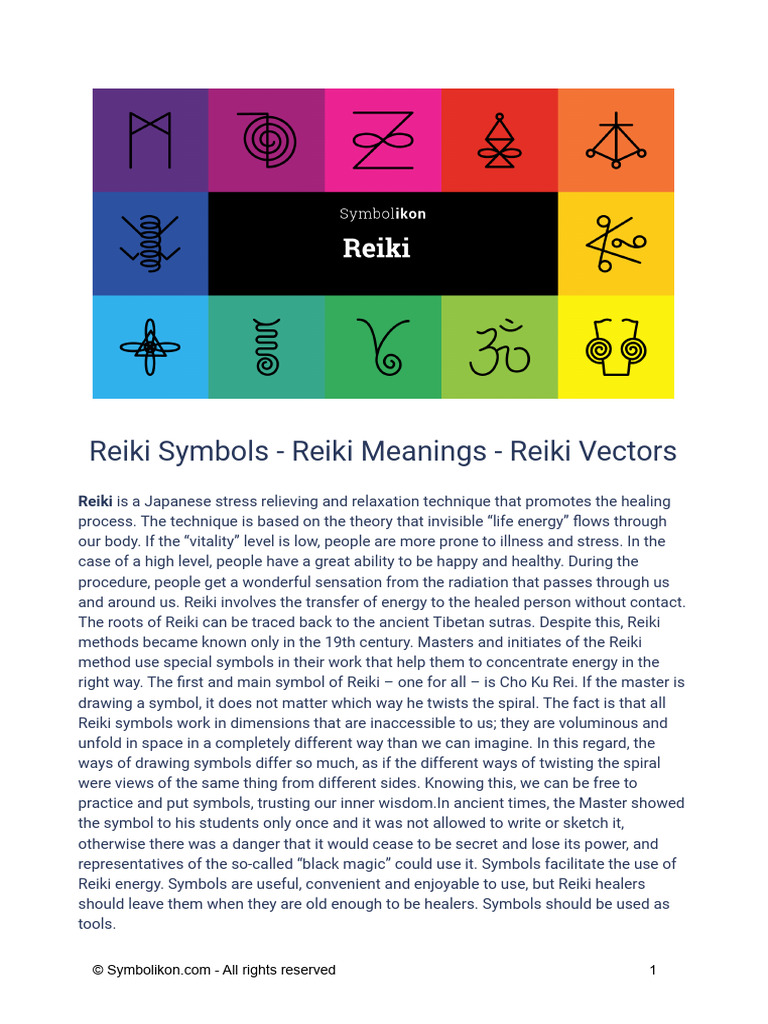 Reiki Symbols Booklet | PDF | Chakra | Kundalini