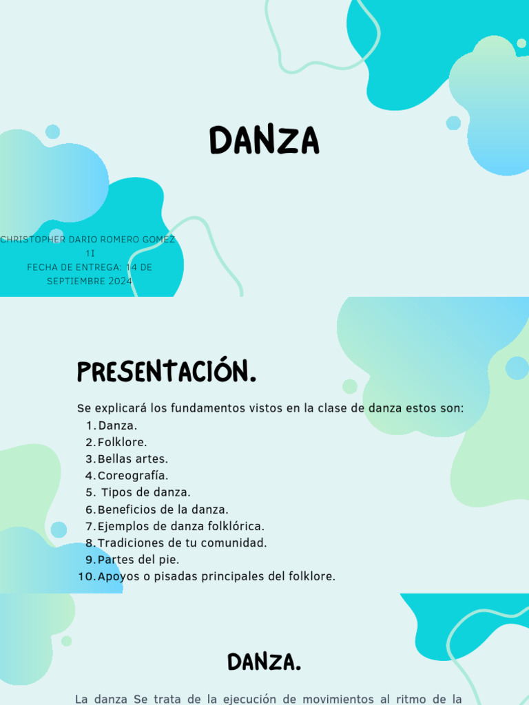 Fundamentos y Tipos de Danza | PDF | Bailes | Folklore