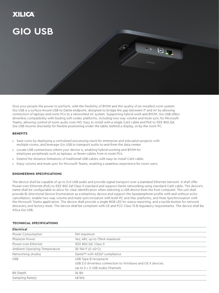 X21 Spec GioUSB-CoBrand | PDF | Usb | Personal Computers