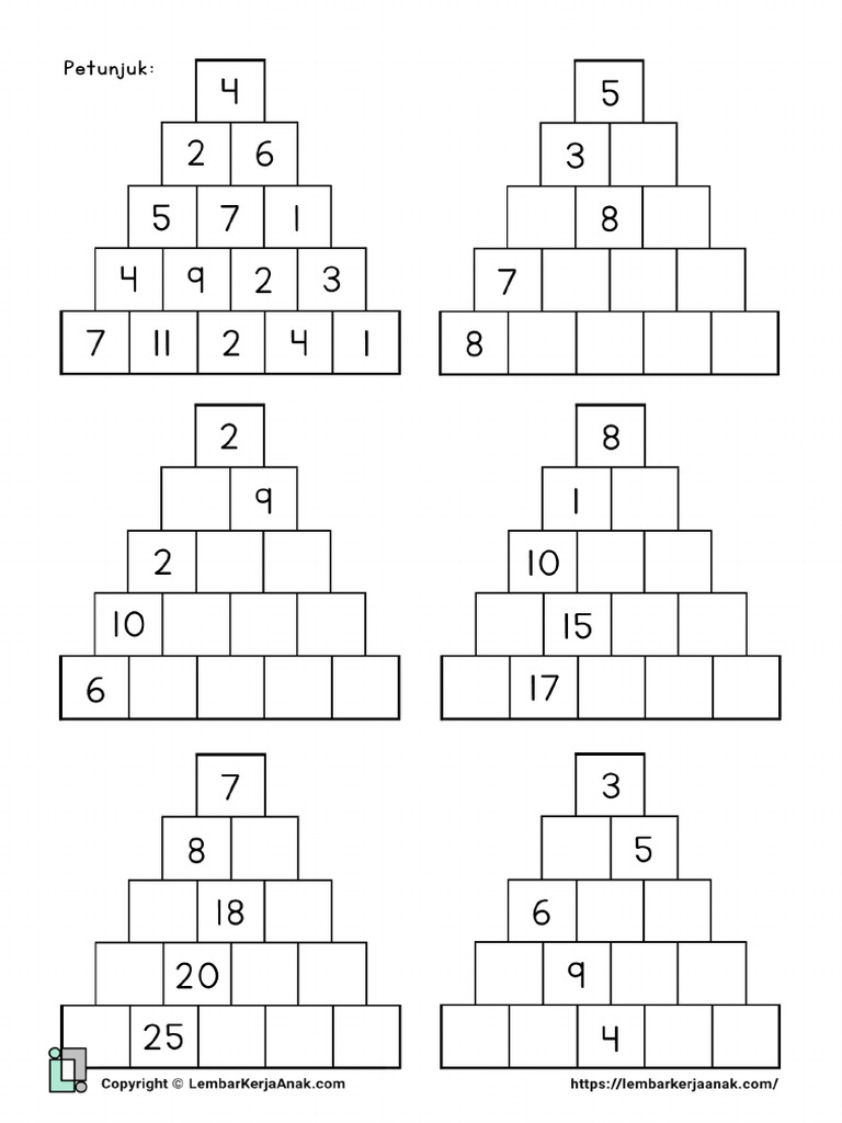 Teka Teki Matematika Piramida Aritmetika Pdf