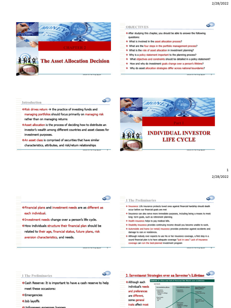 Asset Allocation and Investment Strategies | PDF | Investing | Risk
