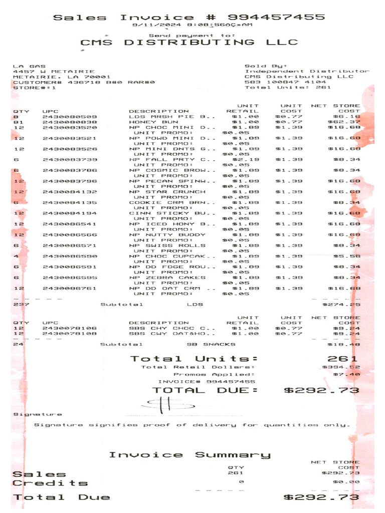CMS Distributing 1 | PDF