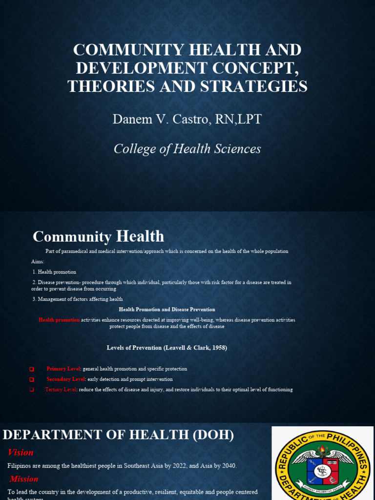 Community Health Strategies Overview | PDF | Nursing | Health Care
