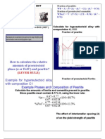 How to calculate the relative amounts of proeutectoid phase (α or Fe3C) and pearlite?