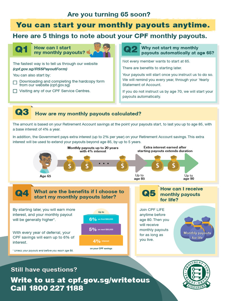 CPF Life Monthly Payouts Explained | PDF | Business