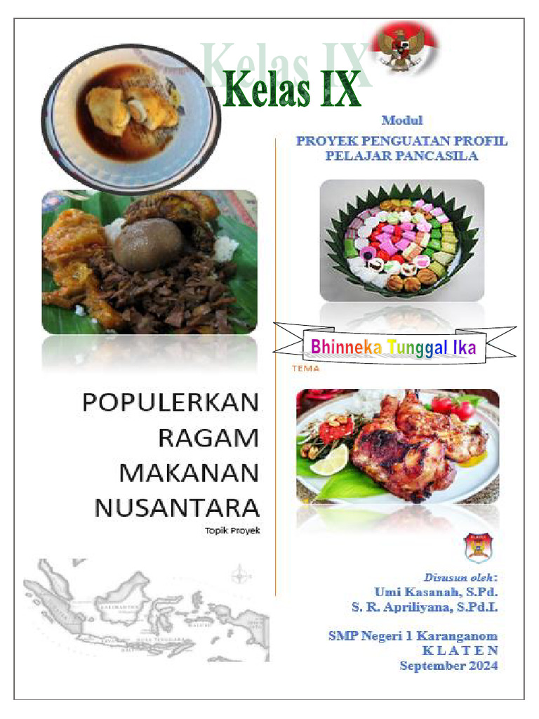 Modul P5 Bhinneka Tunggal Ika Kelas Ix Essakar | PDF | Kajian Bahasa Asing