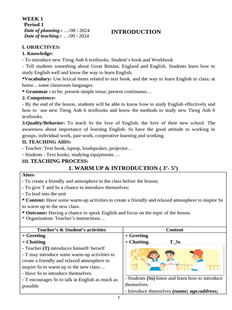 Week 1-4 (Period 1-12) | PDF | English Language | Vocabulary