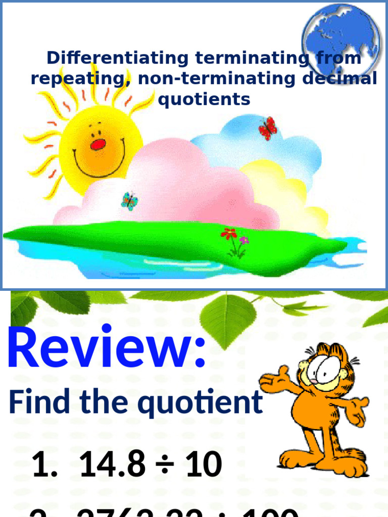 Terminating and Non Terminating Decimals | PDF