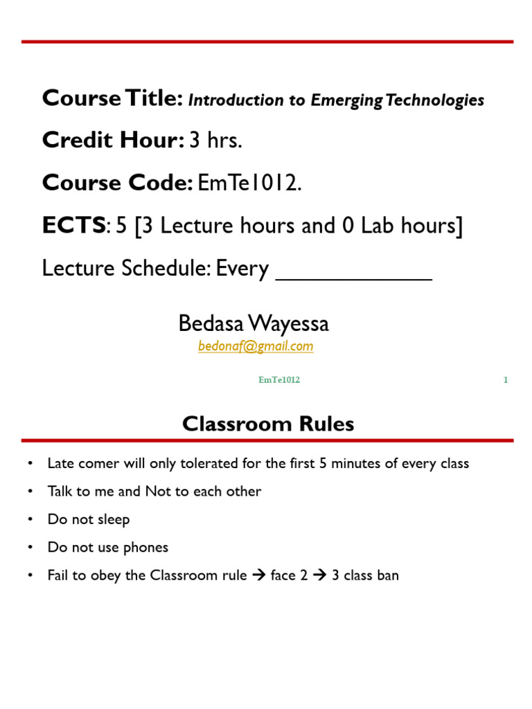Introduction to Emerging Technologies | PDF | Human–Computer ...