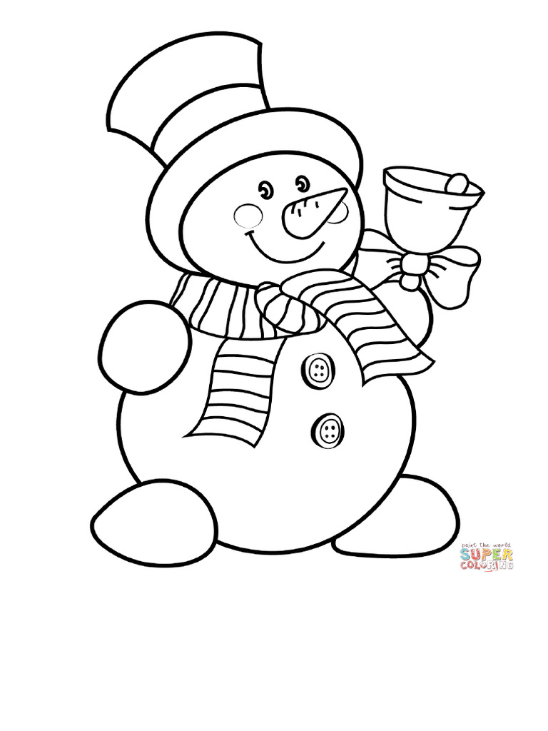Christmas Snowman _ Super Coloring | PDF