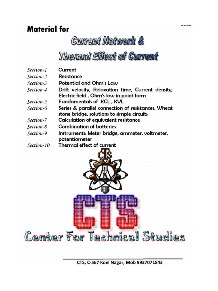 Material Electric Circuits All Combined With Solution Pdf