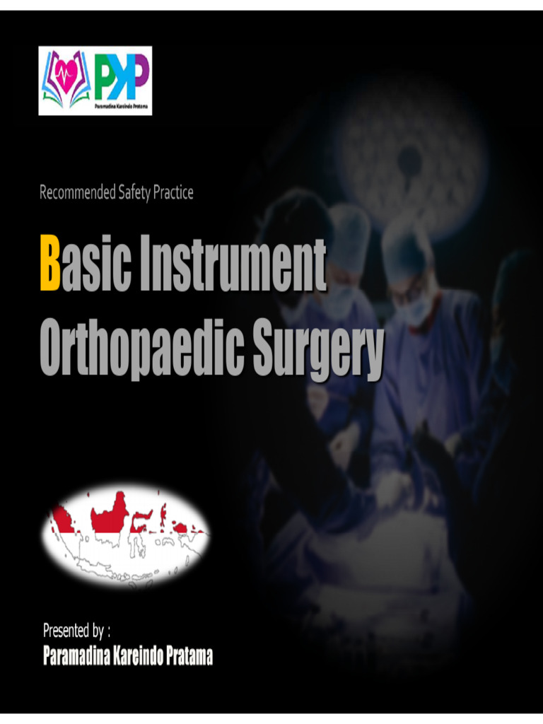 Orthopaedic Surgery Instrument Safety Guide | PDF | Screw | Machining