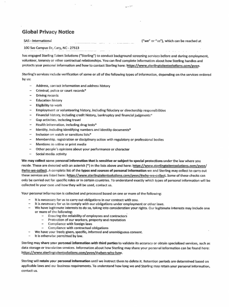 Global Privacy Notice Signed | PDF