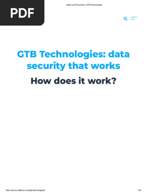 Data Loss Prevention _ GTB Technologies