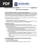 ISA 210 Audit Engagement Letter Guide | PDF | Audit | Auditor's Report