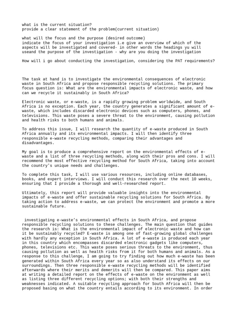 SLLL | PDF | Electronic Waste | Recycling