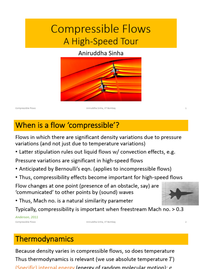 AD L08 CompressibleFluidMechanics | PDF | Compressible Flow | Shock Wave