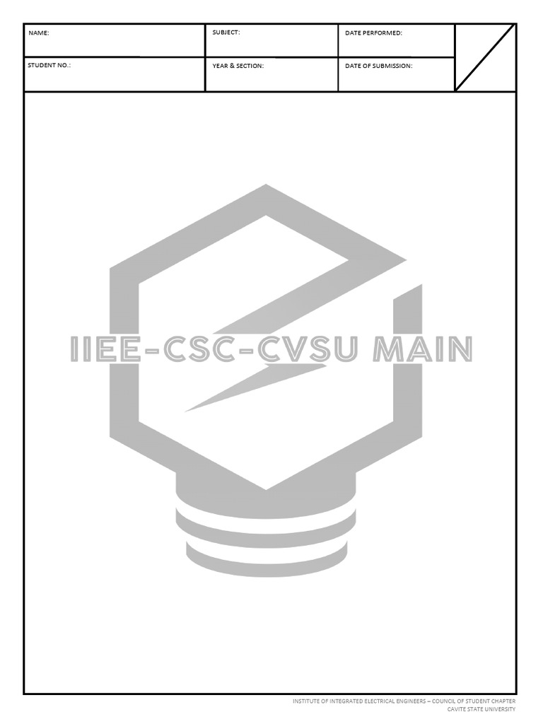 Cavite State University Student Document | PDF
