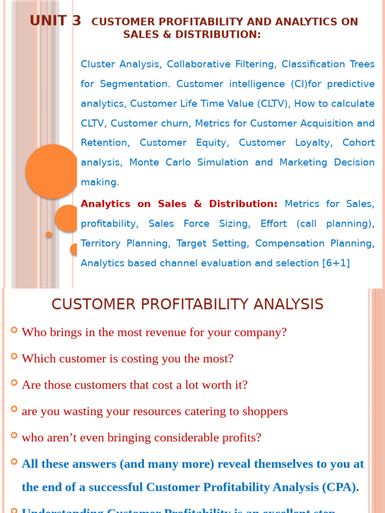 Marketing Analytics Unit 3 | PDF | Cluster Analysis | Information Science