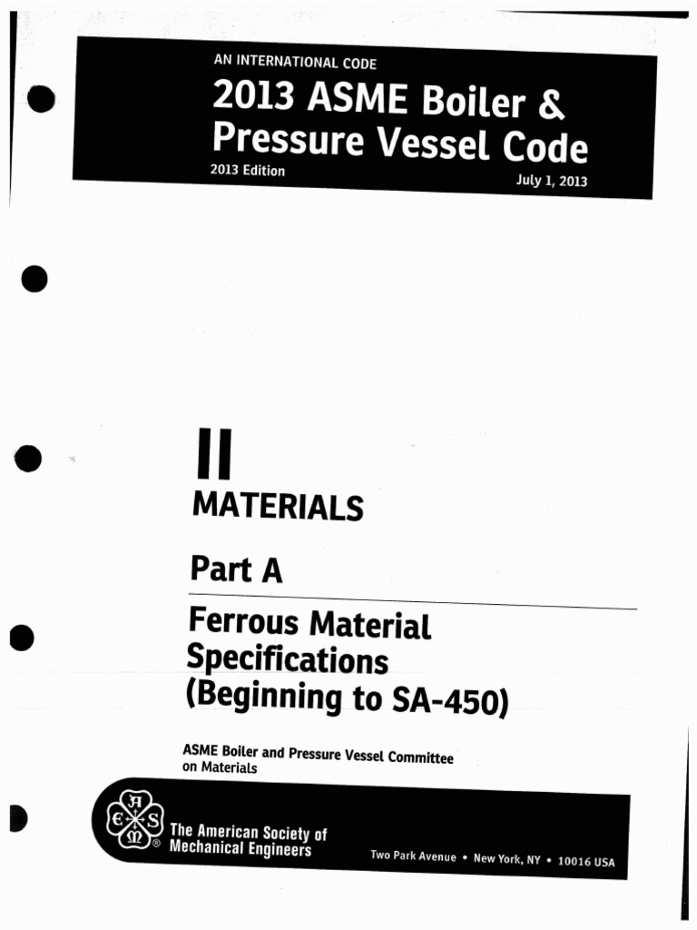 ASME 2013 Edition - Section IIA - 1 | PDF