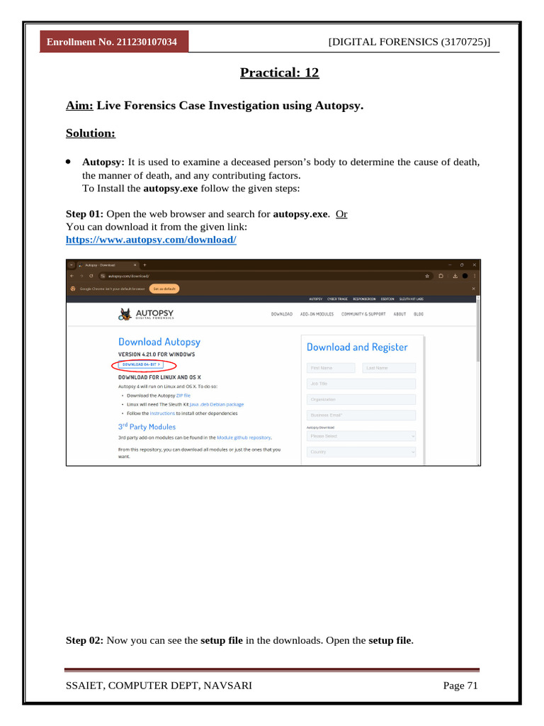 Autopsy Installation and Case Setup Guide | PDF | Computer File ...