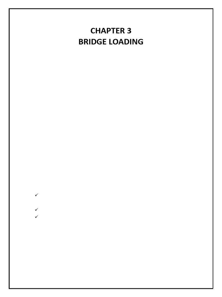 Chapter 3 (Short Note) | PDF | Structural Load | Bridge