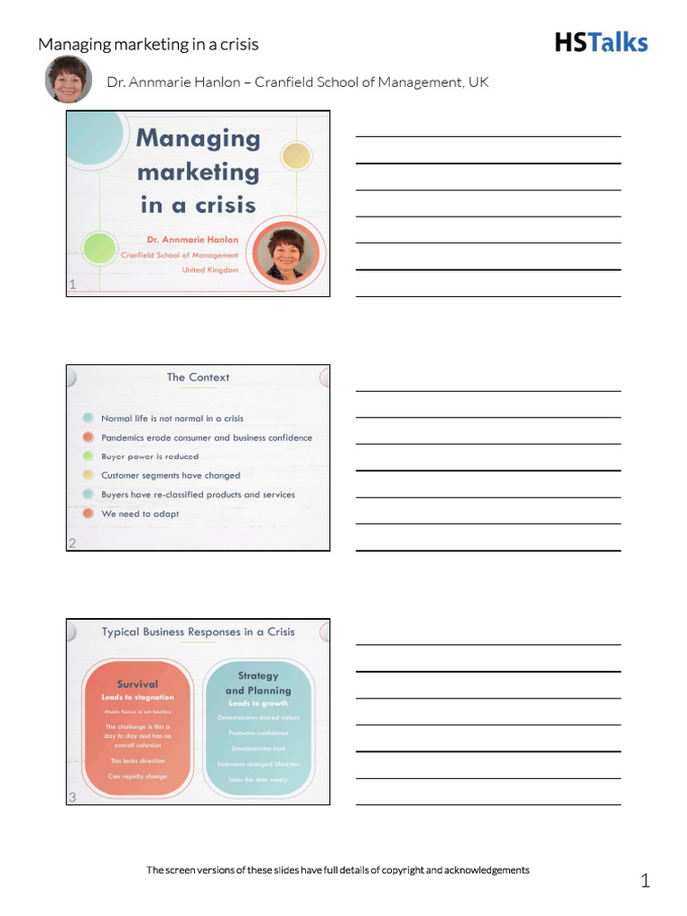 Managing Marketing in A Crisis | PDF
