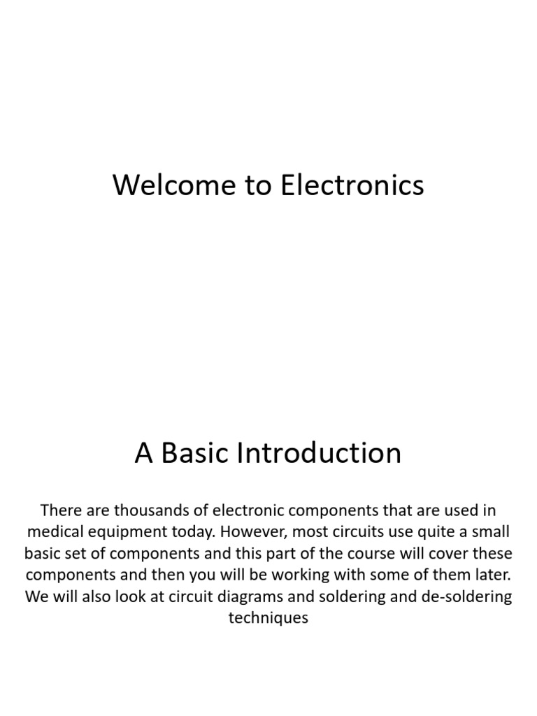 Essential Electronic Components Guide | PDF | Bipolar Junction ...