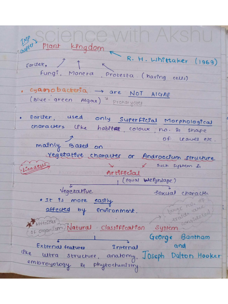 Plant Kingdom Short Notes NEET NCERT | PDF