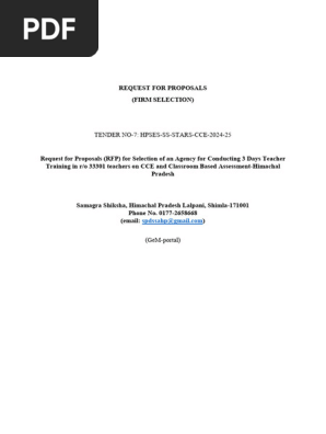 P1839 - Scope of work