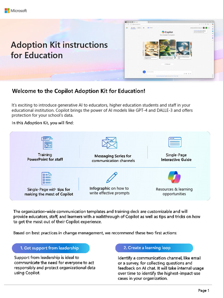 0 - User Enablement Kit - Instructions For IT Admins | PDF | Computing ...