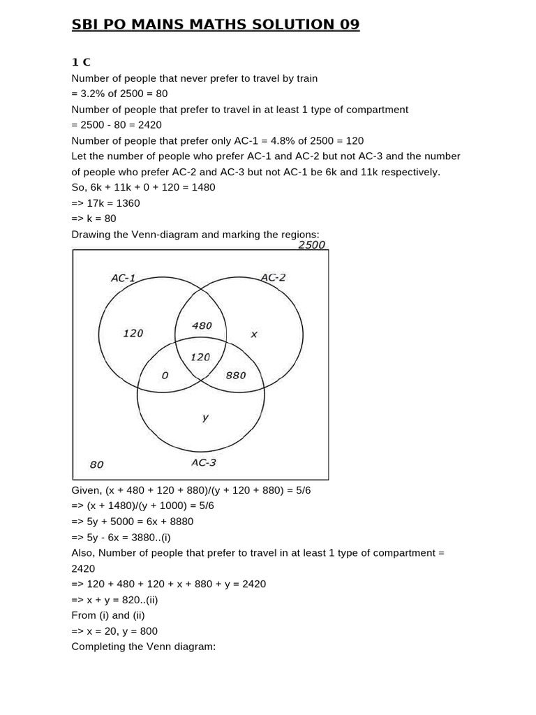 Sbi Po Mains Maths Solution 09 | PDF | Teaching Methods & Materials ...