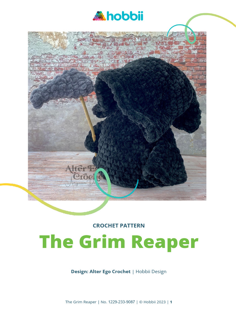 Grim Reaper Crochet Pattern | PDF | Crochet | Weaving