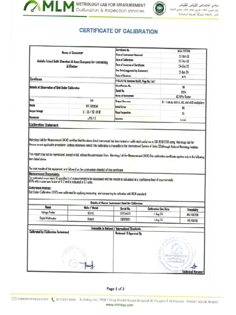 MLM 235768 2994 AC HIPOT Compressed | PDF