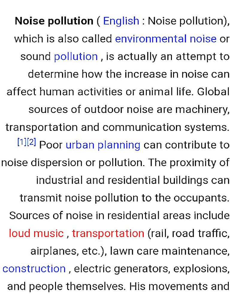 Noise Pollution Pdf