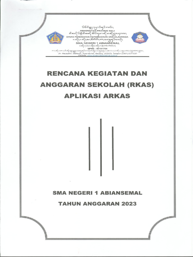 Contoh Raks 2023 | PDF