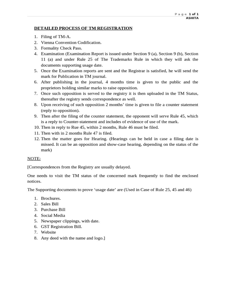 Detailed Process Template