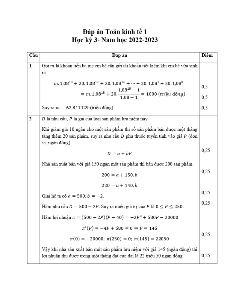 ToanKT1 DT Ans | PDF