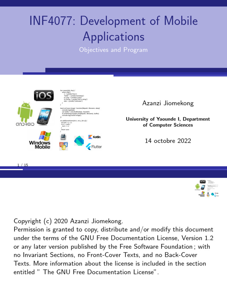 0 Objectis Programme | PDF | Computing | Software Engineering