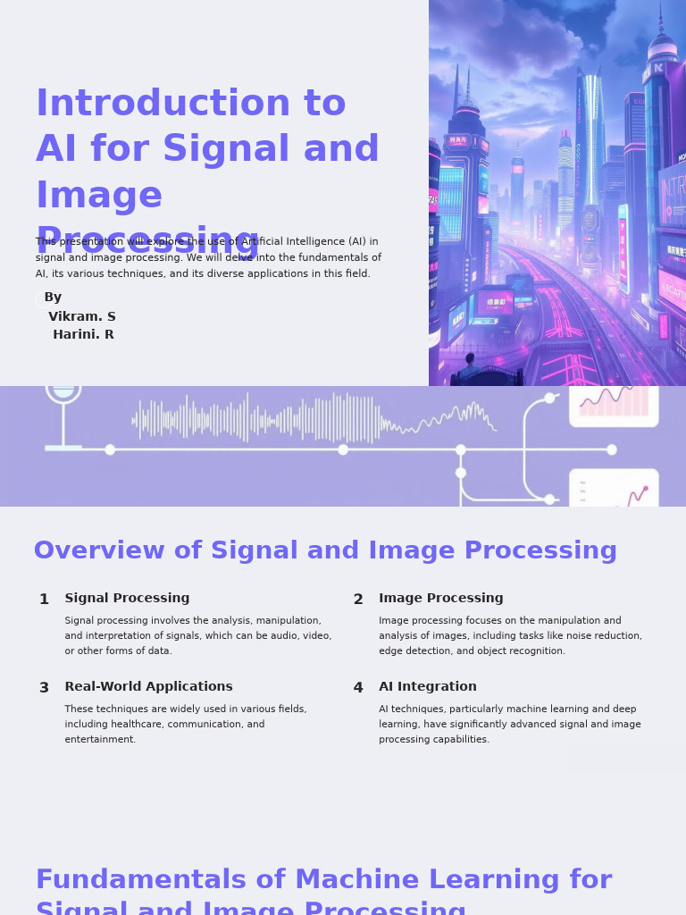 AI in Signal and Image Processing | PDF | Artificial Neural Network ...