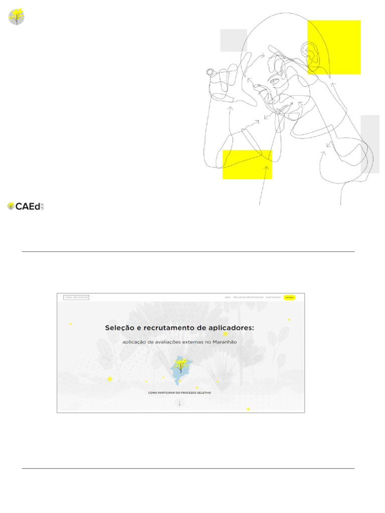 Tutorial Autocadastro Plataforma CAEd Aplicação Aplicador MA | PDF ...