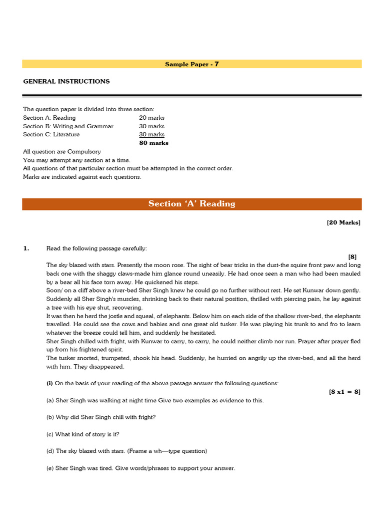 CLASS 8 ENGLISH FIRST PAPER BOOK PDF visual data 4