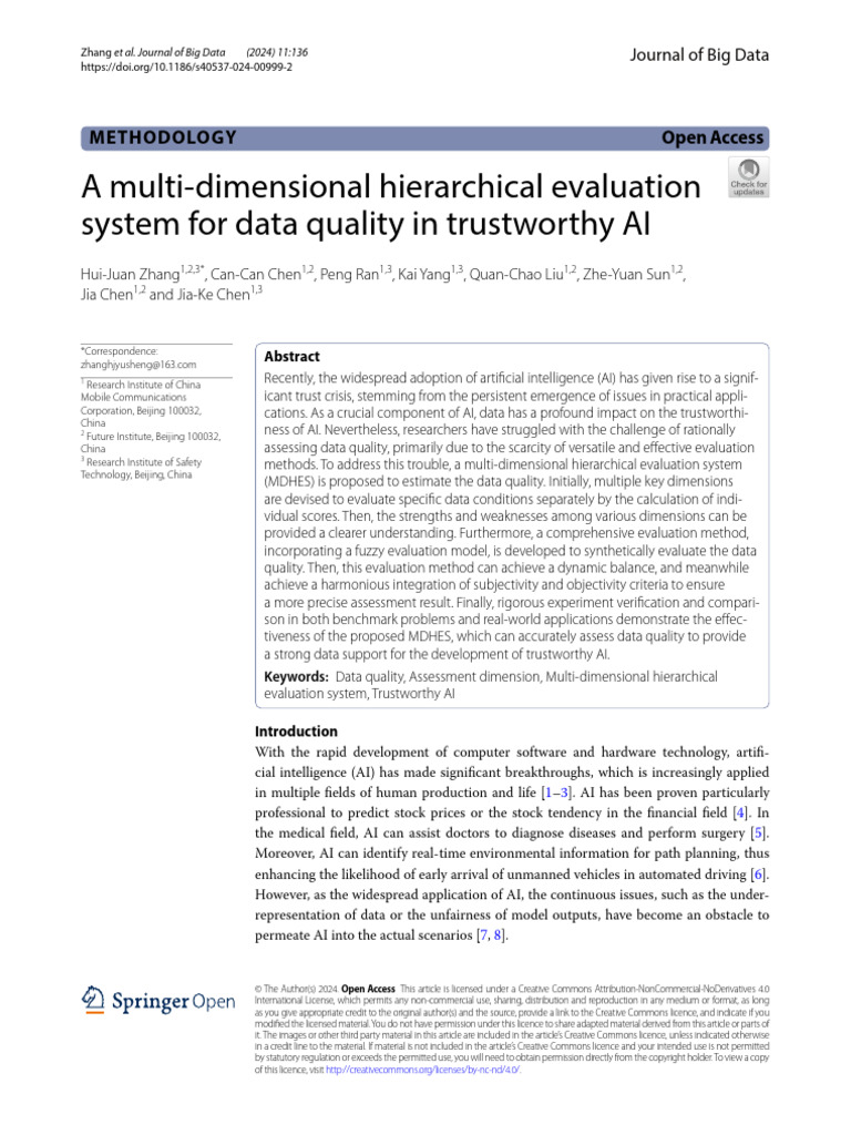 Multi-Dimensional Data Quality | PDF | Artificial Intelligence ...