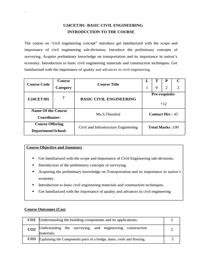 Introduction to Civil Engineering Concepts | PDF | Strength Of ...