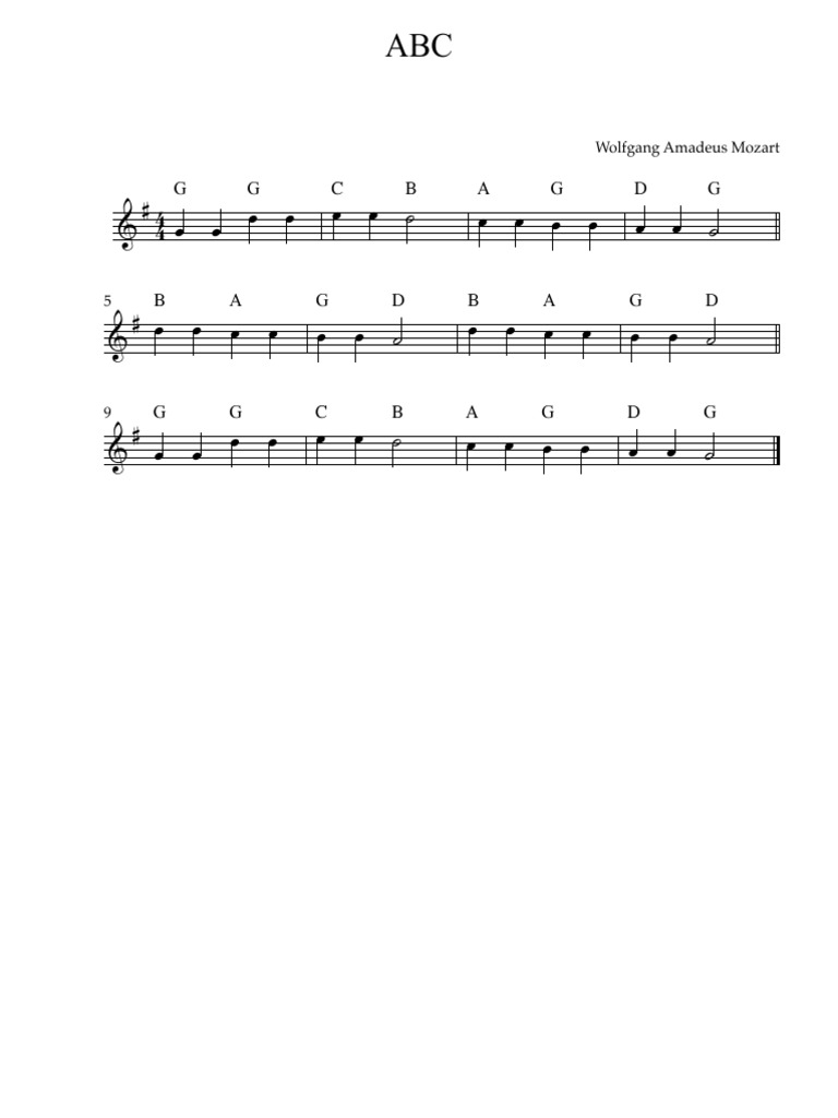 ABC-Bas - Full Score | PDF