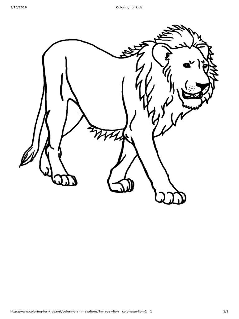 Lion image pdf free template pdf